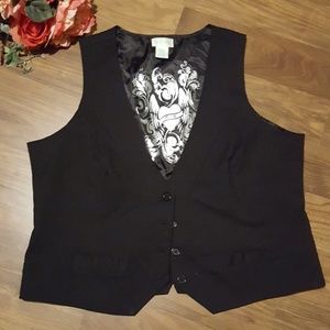 Black Maurices Dress Vest